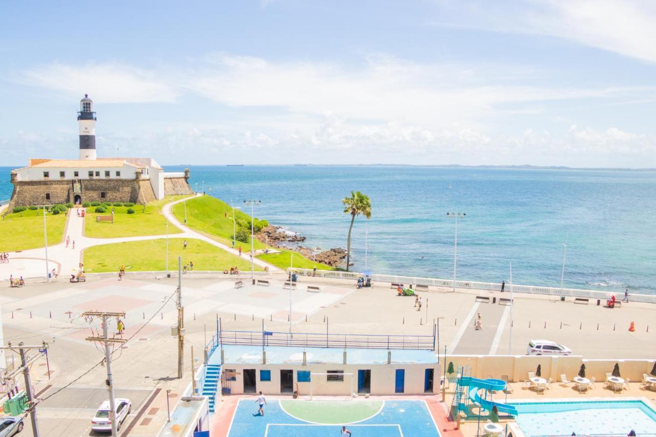 Apartamento No Farol Da Barra. Vista Deslumbrante Para O Mar! No Circuito Do Carnaval. Ao Lado Do Porto Da Barra ! Salvador Buitenkant foto