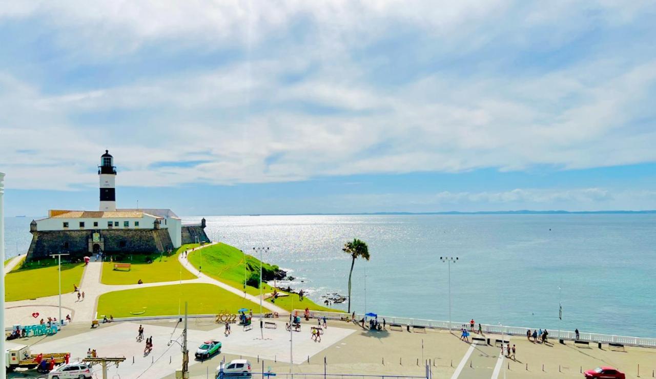 Apartamento No Farol Da Barra. Vista Deslumbrante Para O Mar! No Circuito Do Carnaval. Ao Lado Do Porto Da Barra ! Salvador Buitenkant foto